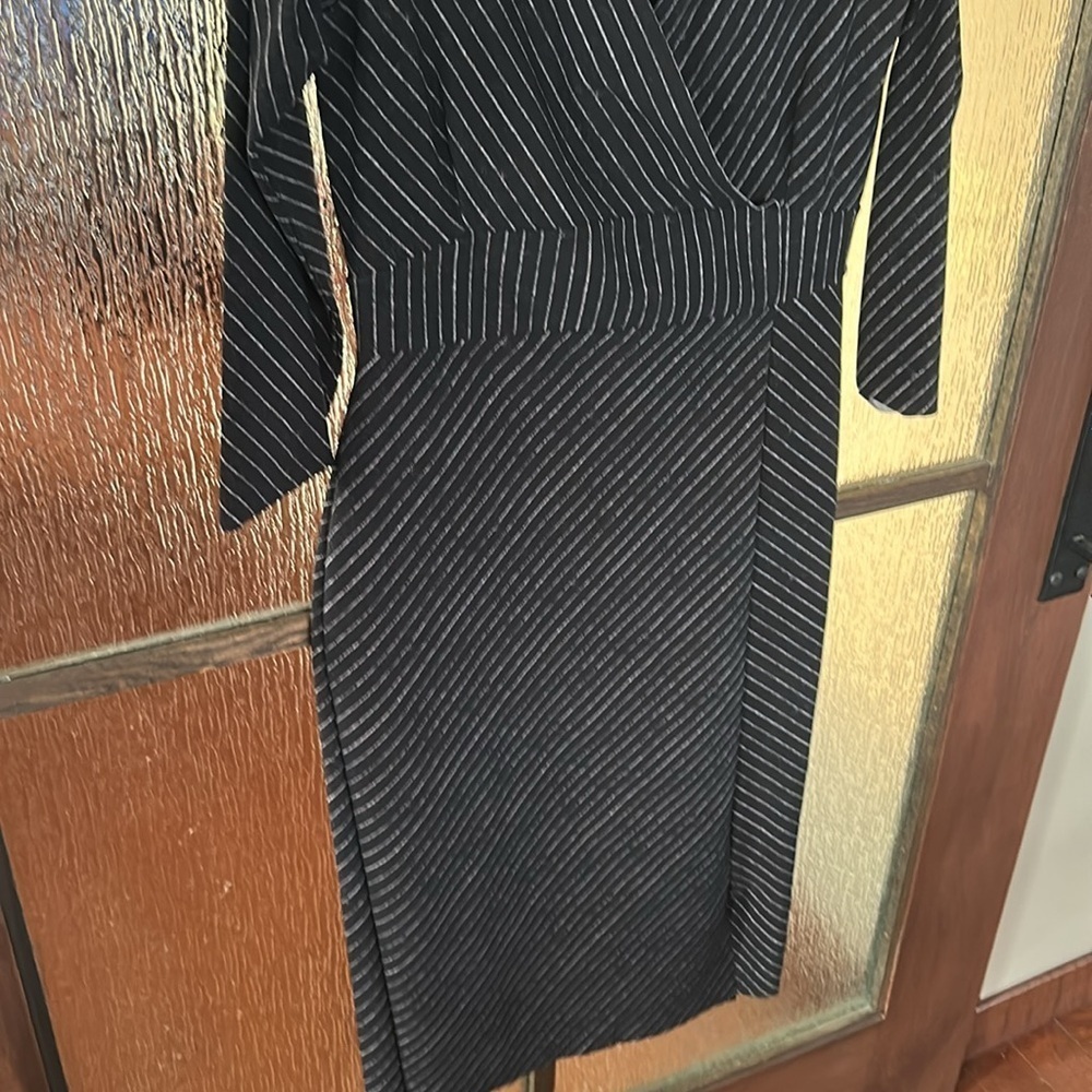 Chiara Boni La Petite Robe Pinstripe Iza Sheath Italian size 50 or US 14 - Picture 10 of 13